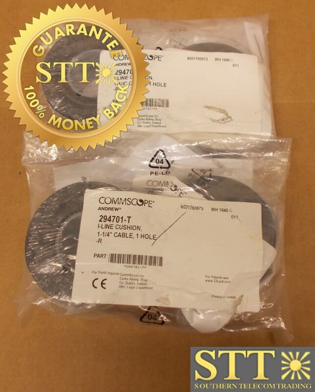294701-T COMMSCOPE I-LINE CUSHION INSERT FOR 1-1/4&quot; HELIAX CABLE (LOT OF 2) - NEW - 90-DAY WARRANTY