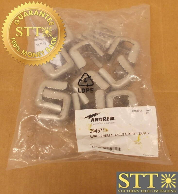 294571 ANDREW I-LINE ANGLE ADAPTER STAINLESS STEEL KIT W/T 3/4&quot; (SNAP-IN) PACK/10 - NEW - 90 - DAY WARRANTY