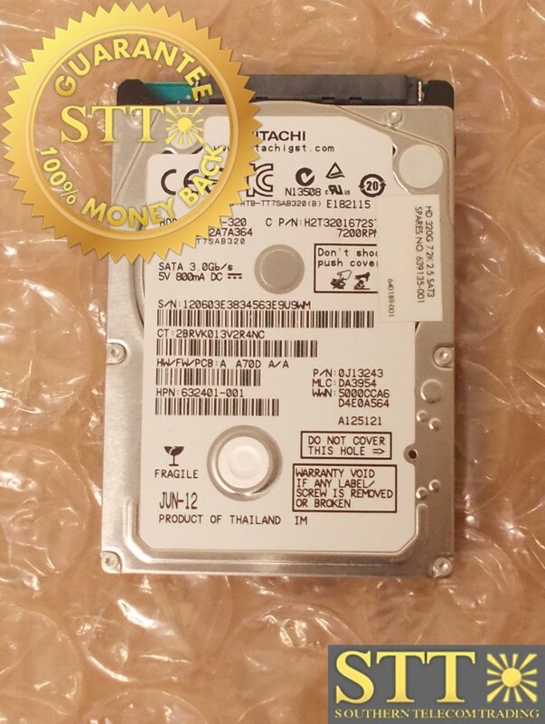 0J13243 HITACHI HTS723232A7A364 320GB 7.2KRPM 3G/S SATA 2.5" HARD DISK DRIVE - USED - 90 - DAY WARRANTY