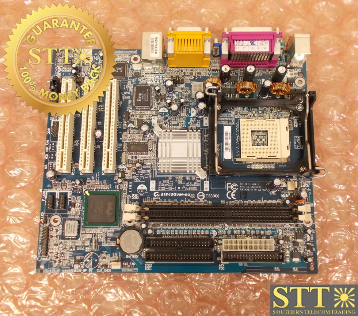 8I845GVM-RZ GIGABYTE RZ SERIES MOTHERBOARD - USED - 90 - DAY WARRANTY