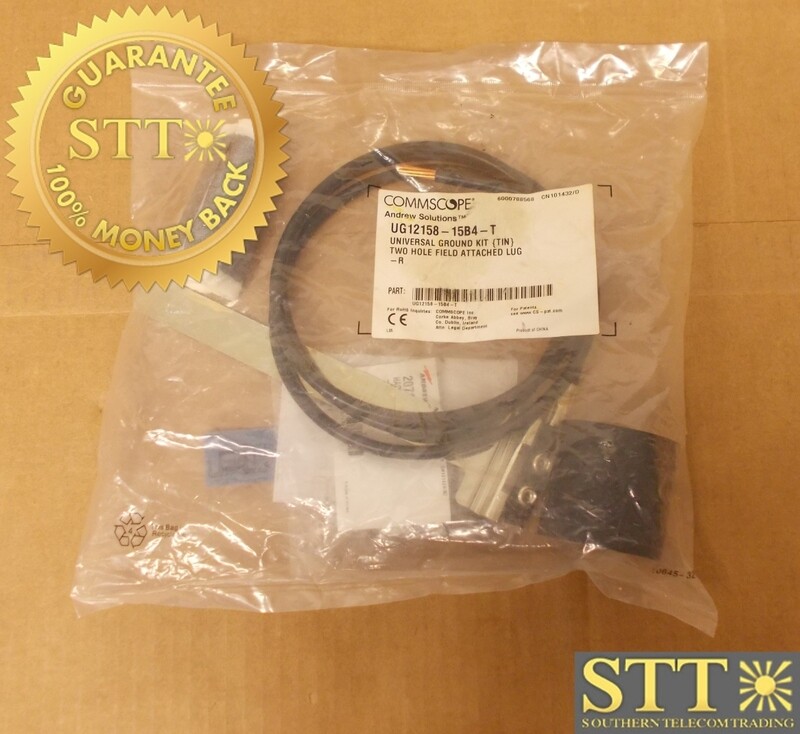 UG12158-15B4-T COMMSCOPE UNIVERSAL GROUND KIT TIN 2 HOLE FIELD ATTACHED LUG - NEW - 90 - DAY WARRANTY