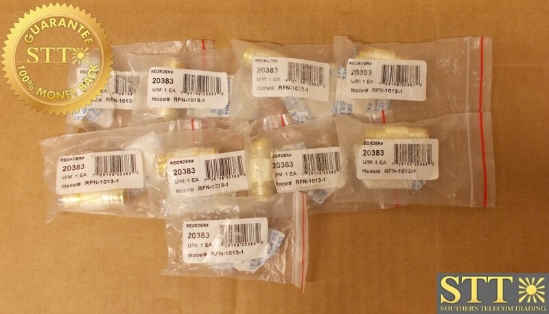 RFN-1013-1 RFINDUSTR ADAPTER COAXIAL N JACK FEMALE TO N JACK FEMALE 50OHM (LOT OF 9) - NEW - 90 - DAY WARRANTY