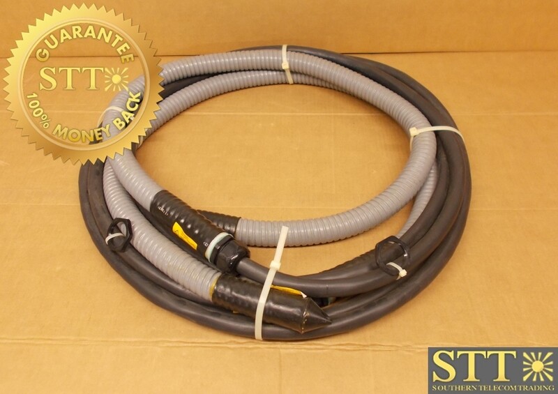 HUBER+SUHNER FIBER /POWER HYBRID CABLE 4/C #6 THHN/THWN + 3PR #18 + 4PR FIBER LC/LC SM - NEW - 90 - DAY WARRANTY