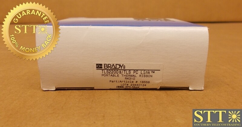 R4310 BRADY 2&quot;W X 75&#39;L TLS2200/TLS PC LINK PORTABLE THERMAL RIBBON - NEW - 90 - DAY WARRANTY