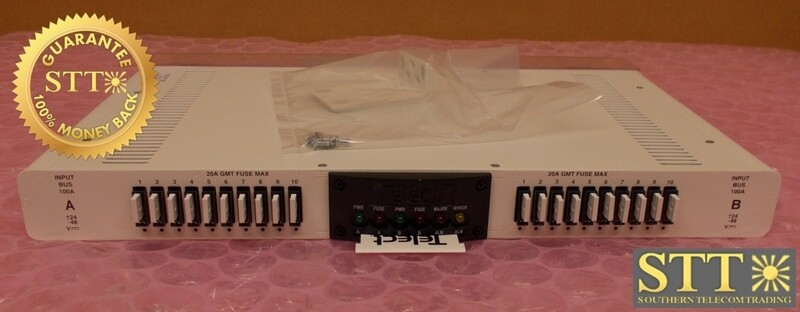 HPGMT10 TELECT FUSE PANEL 100A DUAL-FEED 10/10 GMT, ±24V/-48 W/19/23&quot; MTG BRKTS PWFYASRURA - REFURBISHED - 90 DAY WARRANTY