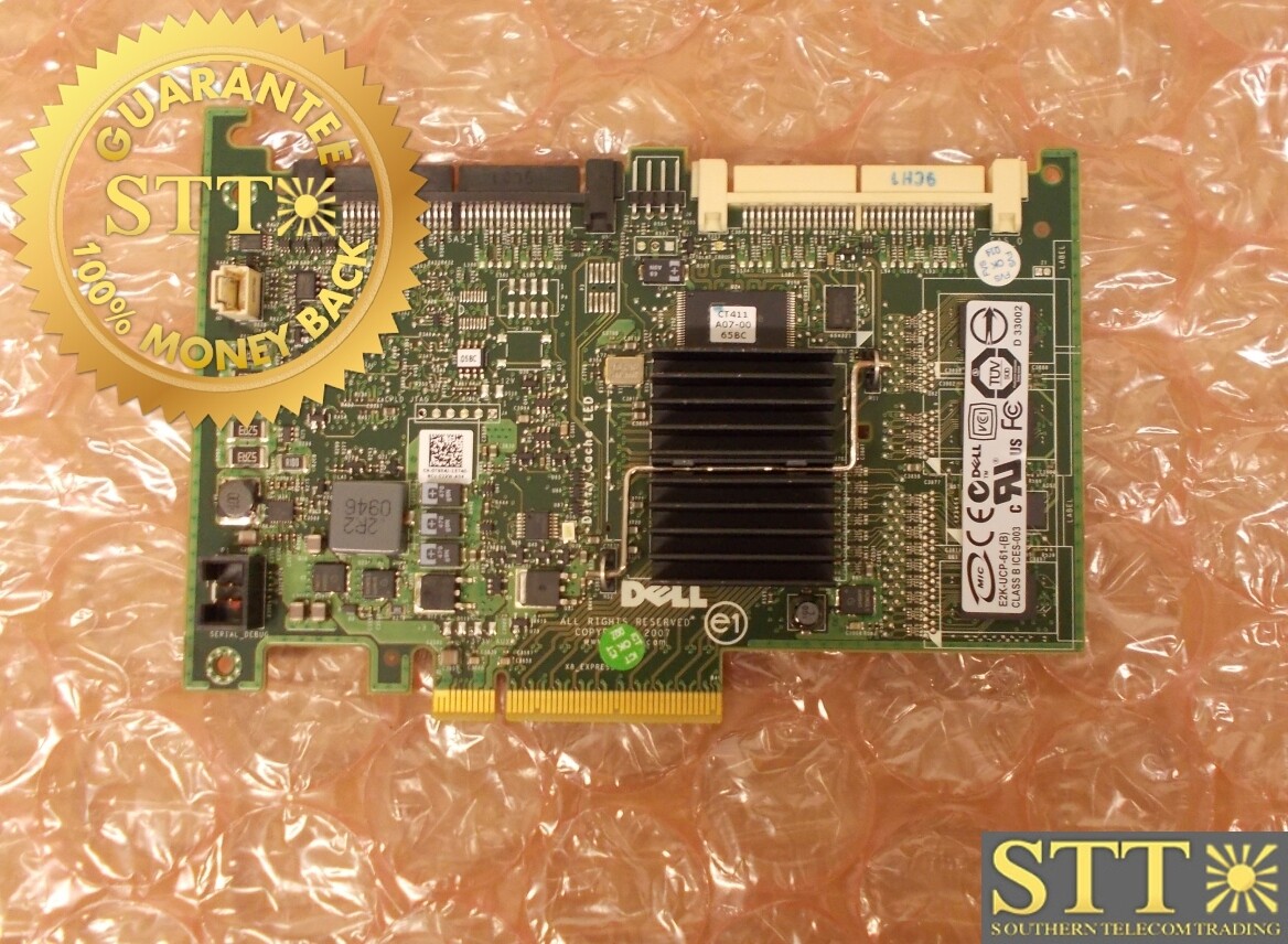 0T954J DELL PERC 6I PCI-E SAS RAID CONTROLLER ( LOT OF 2 ) - USED - 90 - DAY WARRANTY