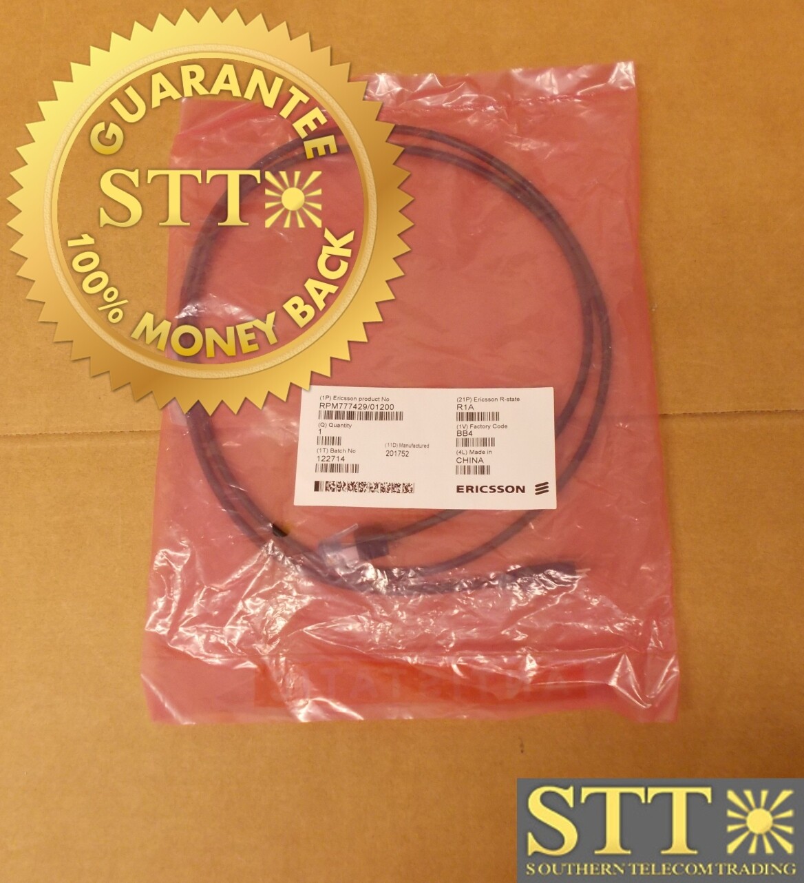 RPM777429/01200 ERICSSON SIGNAL CABLE - NEW - 90 - DAY WARRANTY