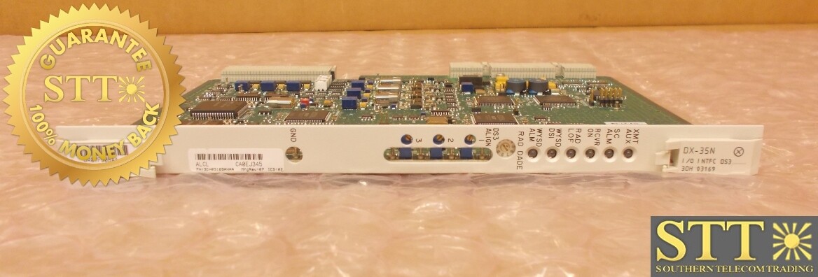 3DH03169AH ALCATEL MDR-8000 DS3 I/O INTERFACE DX-35N DR07F90BAA REFURBISHED - 90 DAY WARRANTY