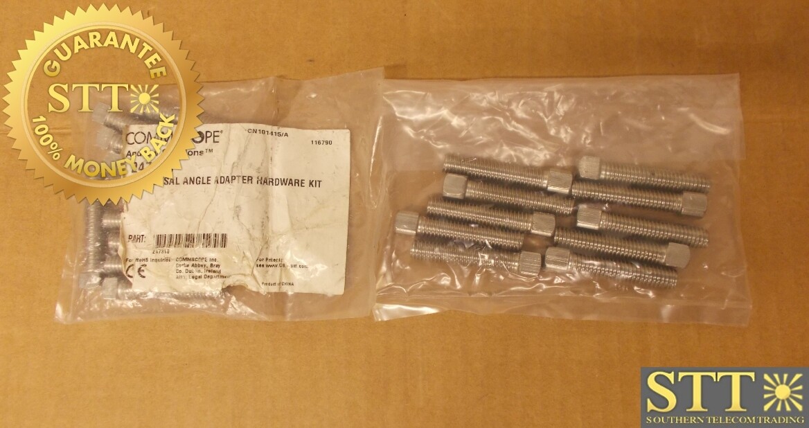 247348 COMMSCOPE UNIVERSAL ANGLE ADAPTER HARDWARE KIT OF 10 BOLTS (LOT OF 2) - NEW - 90 - DAY WARRANTY