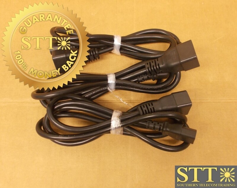PFC2016C1372 POWERFIG POWER CORD 6FT IEC320 C20/C13 13A/250V 16/3 BLACK (LOT OF 3) - NEW - 90 - DAY WARRANTY