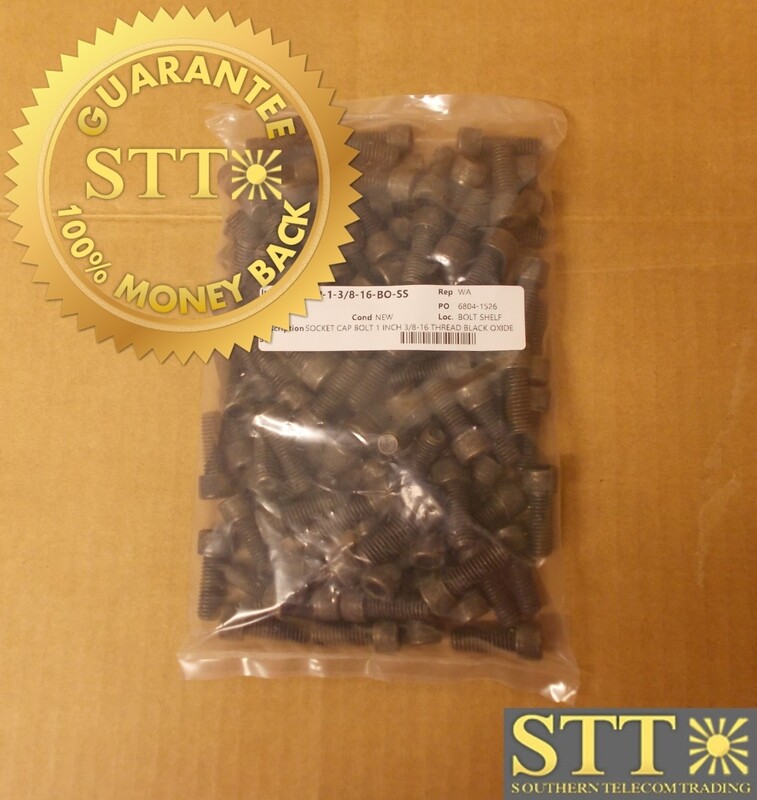SOCCAP-1-3/8-16-BO-SS SOCKET CAP BOLT 1 INCH 3/8-16 THREAD BLACK OXIDE STAINLESS( LOT OF 100 ) - NEW - 90 - DAY WARRANTY