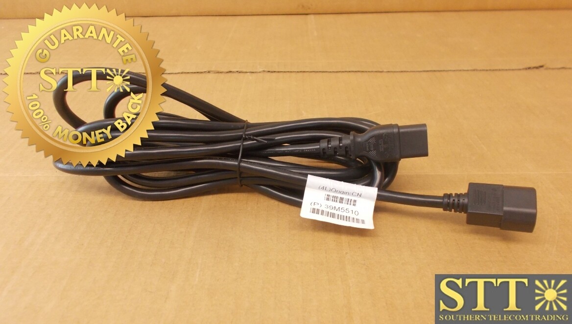 39M5510 IBM POWER CORD C13 TO C14 16 AWG 14FT - NEW - 90 - DAY  WARRANTY