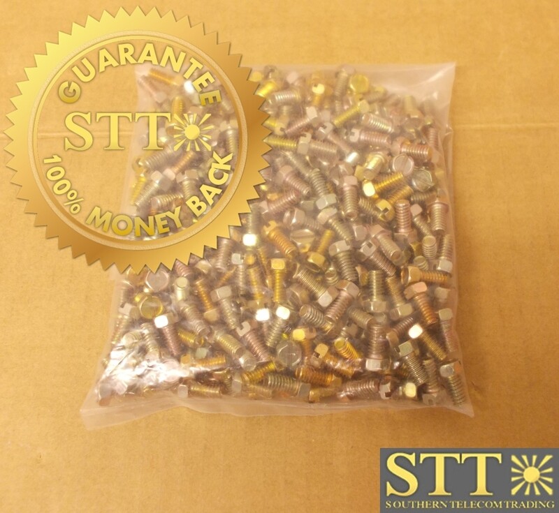 HEX CAP BOLT .5 INCH 1/4-20 THREAD ZINC YELLOW HEXCAP-.5-1/4-20-ZY ( LOT OF 334 ) - NEW - 90 - DAY WARRANTY