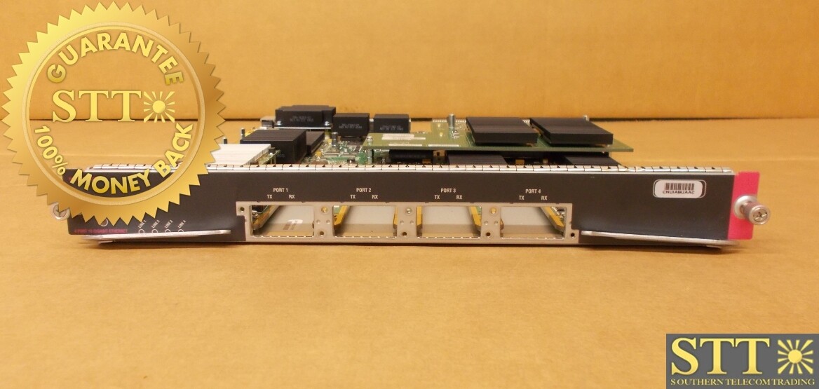WS-X6704-10GE CISCO V04 CATALYST 6509 4-PT 10-GBE MODULE 68-3148-02 CNUIAMJAAC - USED - 90-DAY WARRANTY