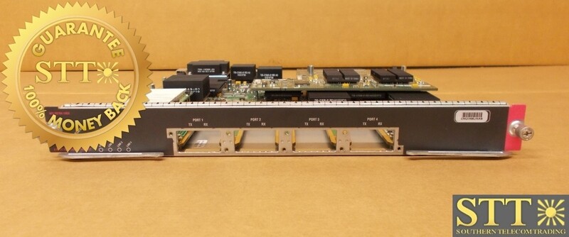 WS-X6704-10GE CISCO V04 CATALYST 6509 4-PT 10-GBE MODULE 68-3148-02 CNUIAMJAAB - USED - 90-DAY WARRANTY