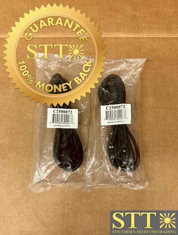 C2500072 5-15P TO C13 AC POWER CORD CISCO COMP 18 AWG BLACK 6FT (LOT OF 2) - NEW - 90 - DAY WARRANTY