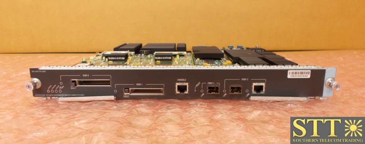 WS-SUP720-3BXL CISCO V07 CATALYST 6509 SUPERVISOR ENGINE MODULE 720 682858-05 CNUCAGCAAA - USED - 90-DAY WARRANTY