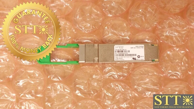 740-061408 JUNIPER QSFP28 100G CWDM4 SMF 2KM 1310NM TRANSCEIVER - USED - 90 - DAY WARRANTY