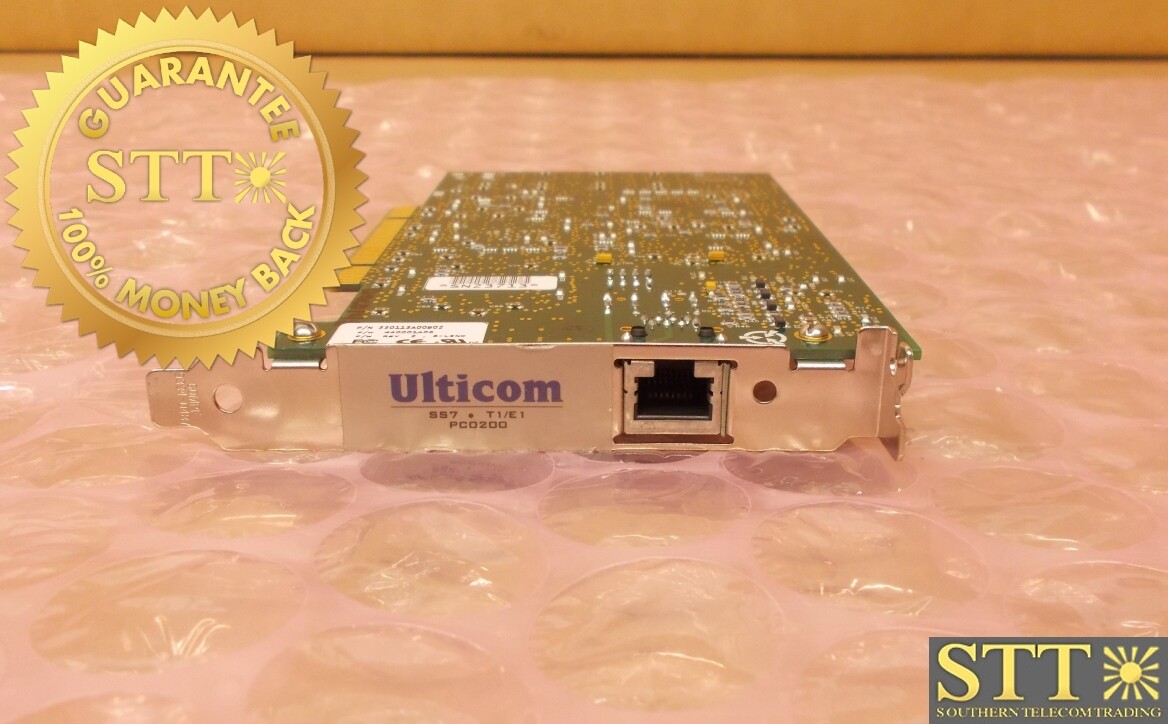 330113A00B02 ULTICOM PCI CARD SS7 T1/E1 PC0200 - USED - 90 - DAY WARRANTY