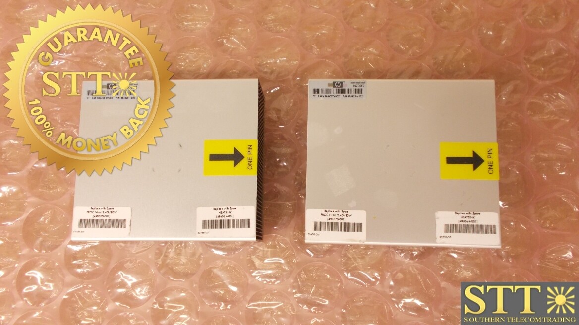469886-001 HP HEATSINK FOR HP PROLIANT DL385 G5P / DL380 G6 ( LOT OF 2 ) - USED - 90 - DAY WARRANTY