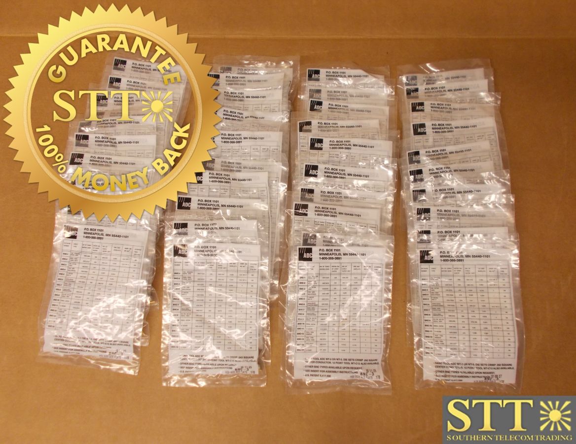 BNC-3 ADC BNC STRT PLUG 75 OHM 735 N ( LOT OF 40 ) NEW - 90 -DAY WARRANTY
