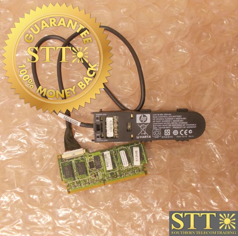 460499-001 HP SMART ARRAY BATTERY W/ 458943-003 CABLE &amp; 462975-001 BBWC - USED - 90 - DAY WARRANTY