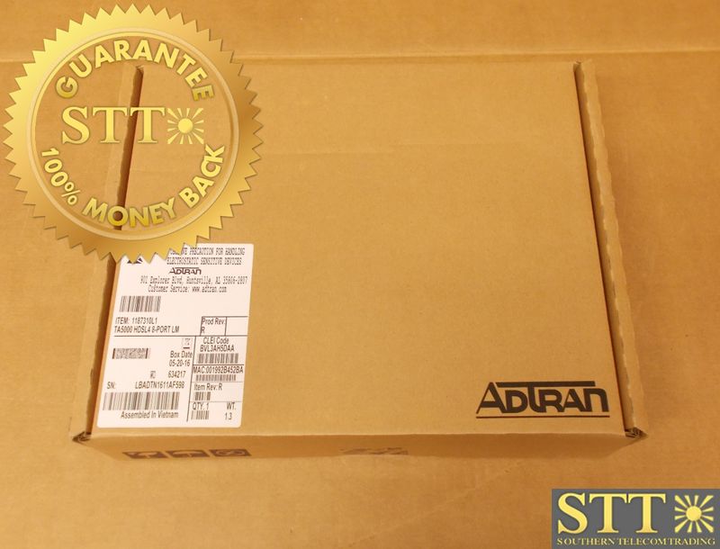 1187310L1 ADTRAN A5000 HDSL4 8 PORT LINE MODULE  BVL3AH5DAA NEW - 90 - DAY WARRANTY