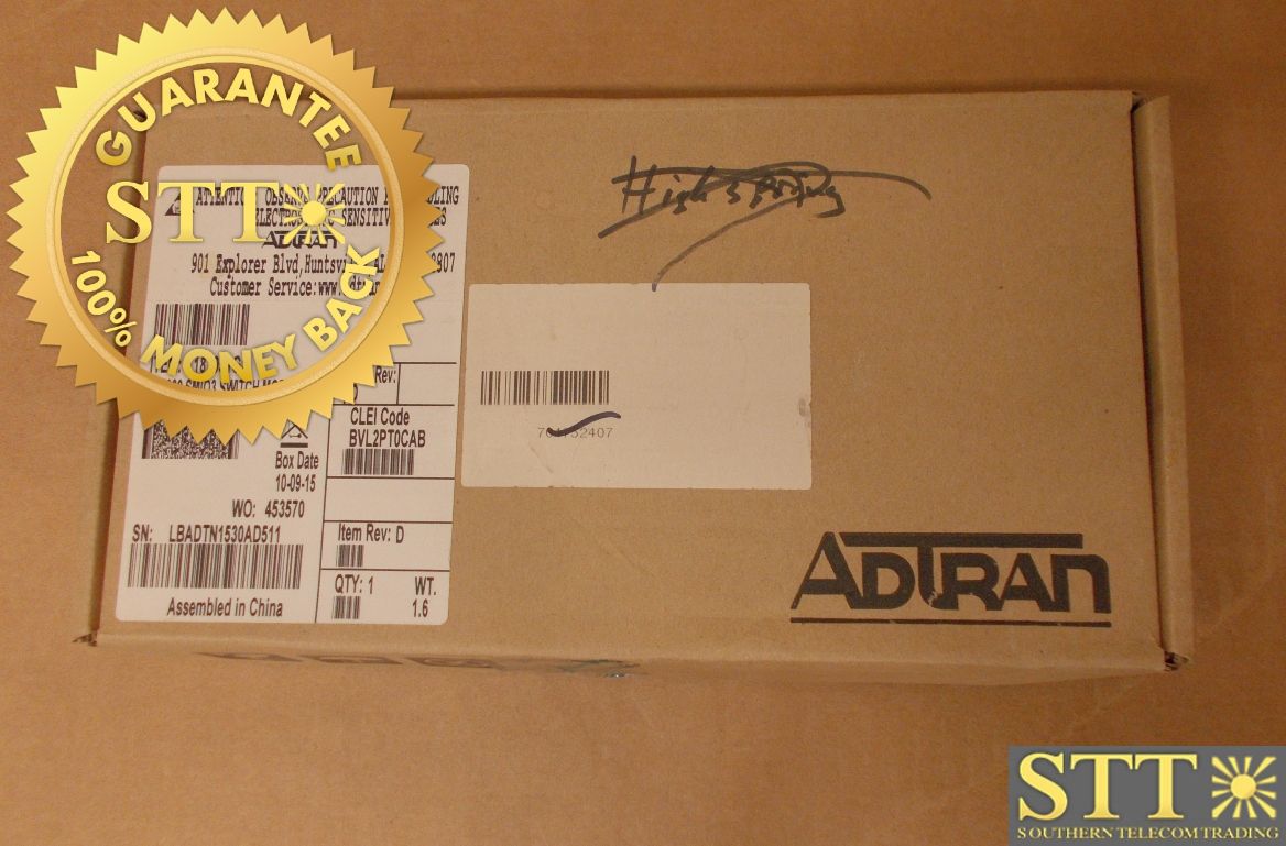 1187051G1 ADTRAN TA5000 SMIO3 SWITCH MODULE - PERSONALITY PANEL BVL2PT0CAB NEW - 90 - DAY WARRANTY
