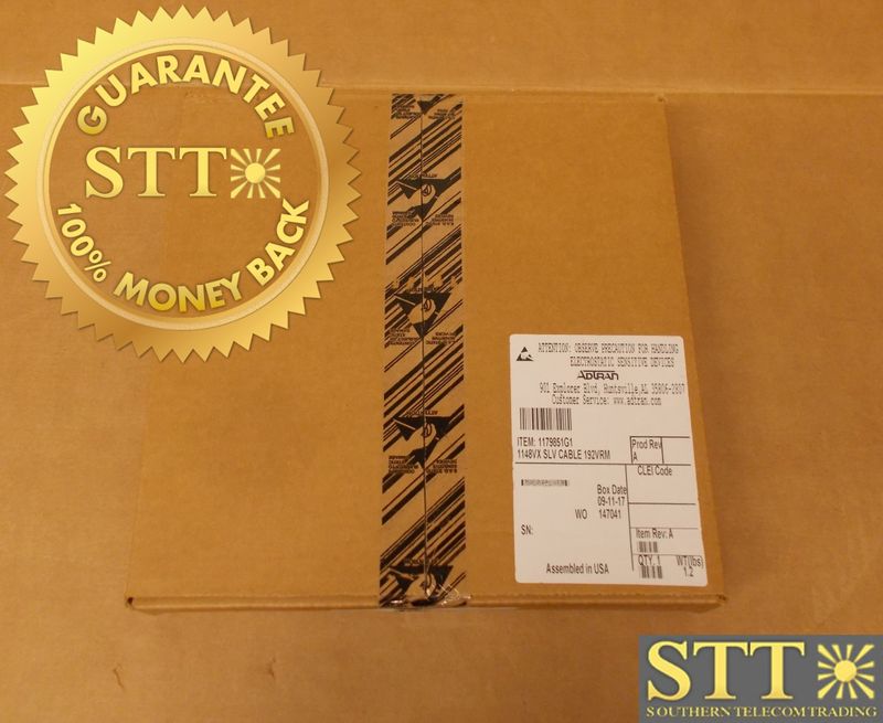 1179851G1 ADTRAN 1148VX SLV CABLE 192VRM - NEW - 90 - DAY WARRANTY