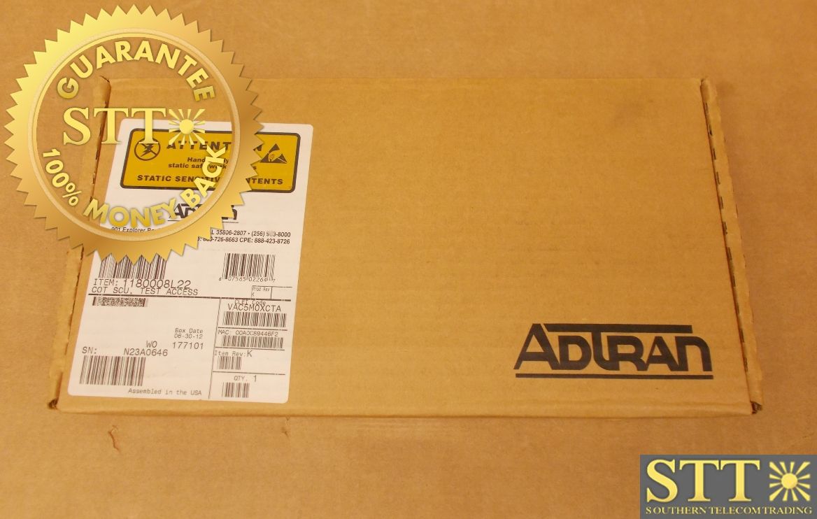 1180008L22 ADTRAN TA1500 COT SCU TEST ACCESS MODULE VAC5M0XCTA - NEW - 90 - DAY WARRANTY