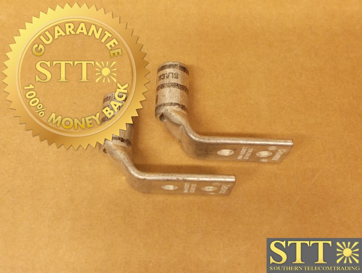 LCD2/0-14AF-X PANDUIT PAN-LUG 2 HOLE 90 DEG 1/4&quot; BOLT SIZE 5/8&quot; HOLE SPACING (LOT OF 2) - NEW - 90 - DAY WARRANTY