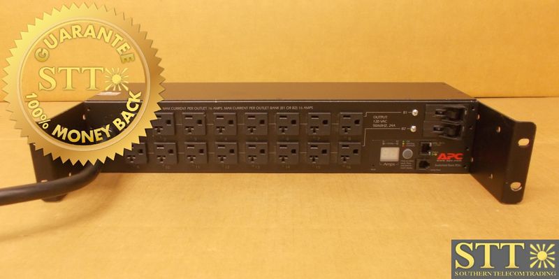 AP7902 APC SWITCHED RACK PDU 2U 30A 120V (16)5-20 USED - 90-DAY WARRANTY