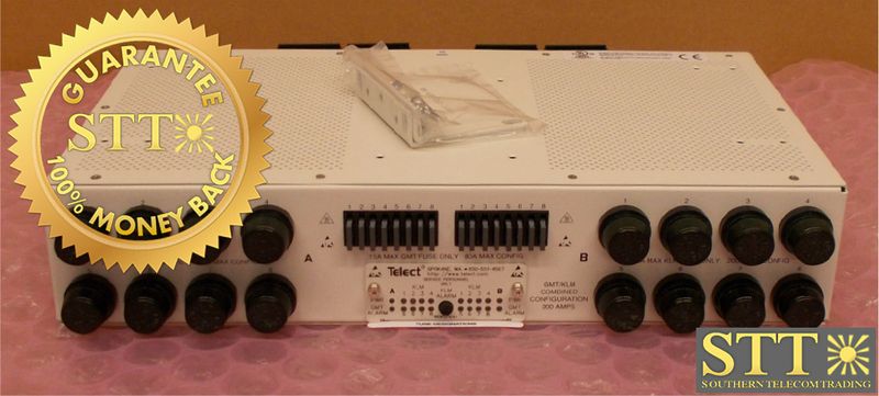 009-8004-0208 TELECT FUSE PANEL 200A DUAL-FEED 8/8 KLM/GMT ±24V/-48V - USED - 90 - DAY WARRANTY