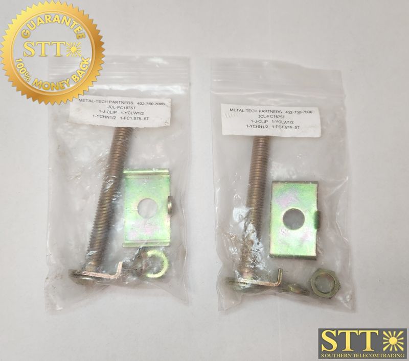 JCL-FC1875T METAL-TECH 1-1/2&quot; J-CLIP KIT (LOT OF 2) NEW - 90 DAY WARRANTY