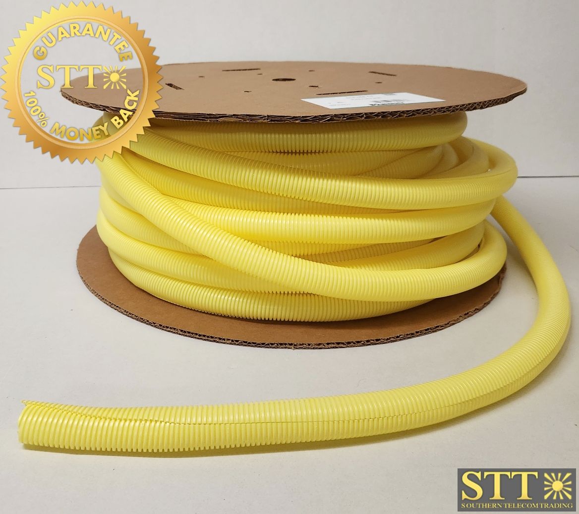 CLT100F-C4-100F PANDUIT CORRUGATED LOOM TUBING SLIT WALL 1&quot;X100FT - NEW - 1 YEAR WARRANTY