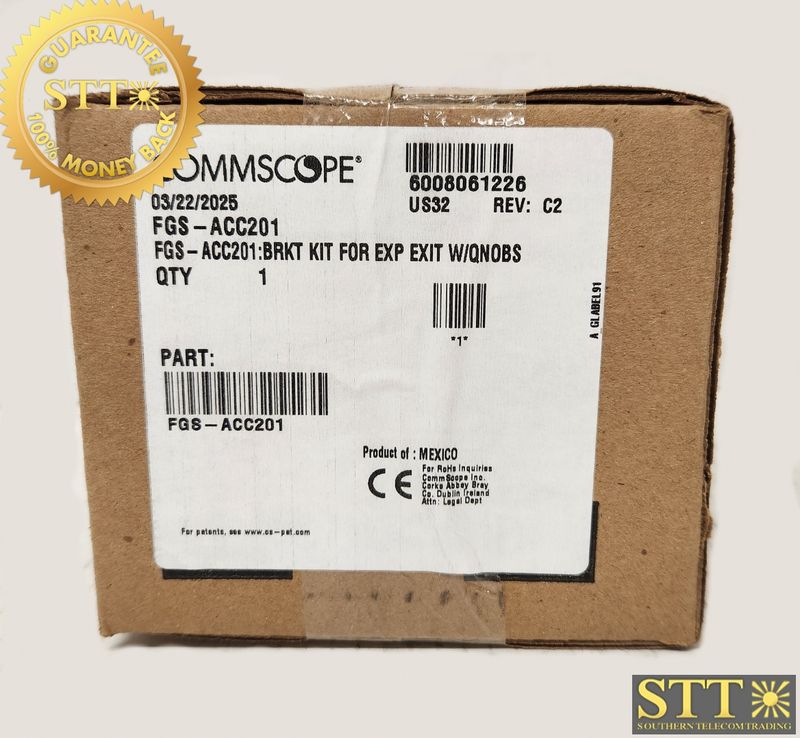 FGS-ACC201 COMMSCOPE / TE / ADC BRACKET KIT FOR EXPRESS EXIT WITH QUICK KNOBS - NEW - 1 YEAR WARRANTY