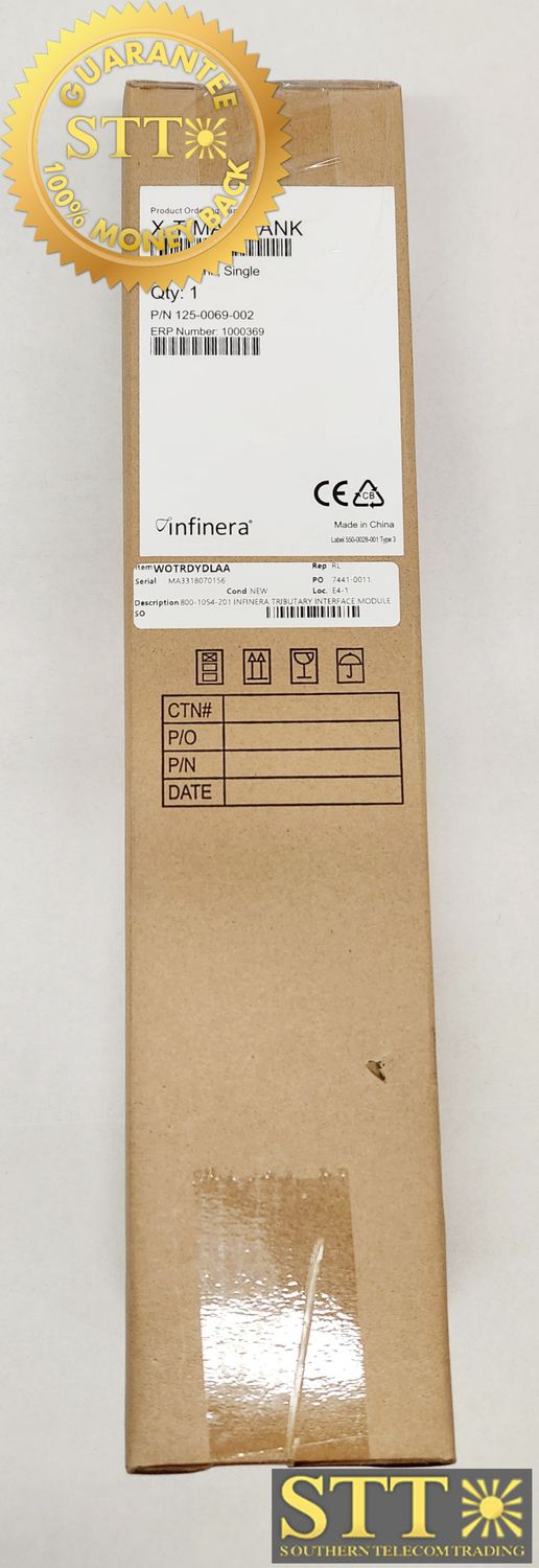 TIM-1-100GE-Q INFINERA TRIBUTARY INTERFACE MODULE 1-PORT 100G 800-1054-201 WOTRDYDLAA NEW - 90 DAY WARRANTY