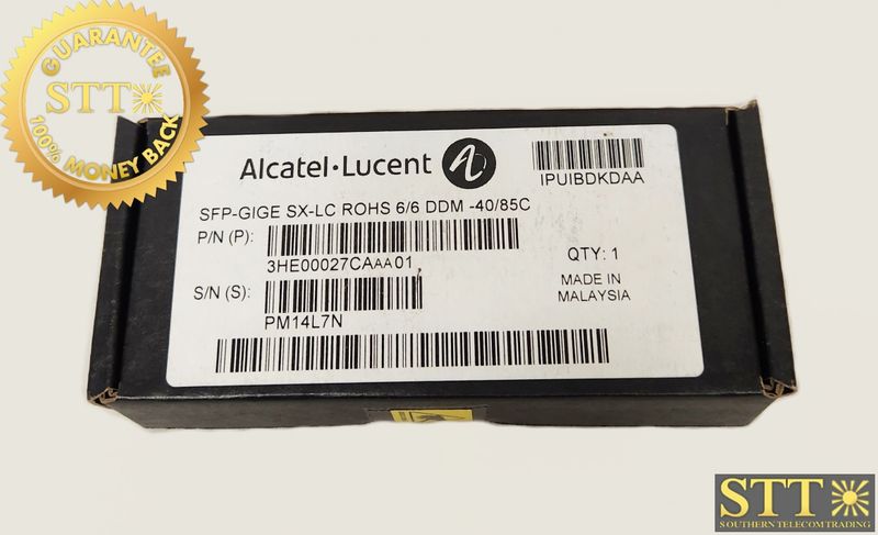 3HE00027CA ALCATEL 7750 SR-1 1-PORT 1000BASE-SX SFP IPUIBDKDAA (3HE00027CA01) NEW - 90 DAY WARRANTY