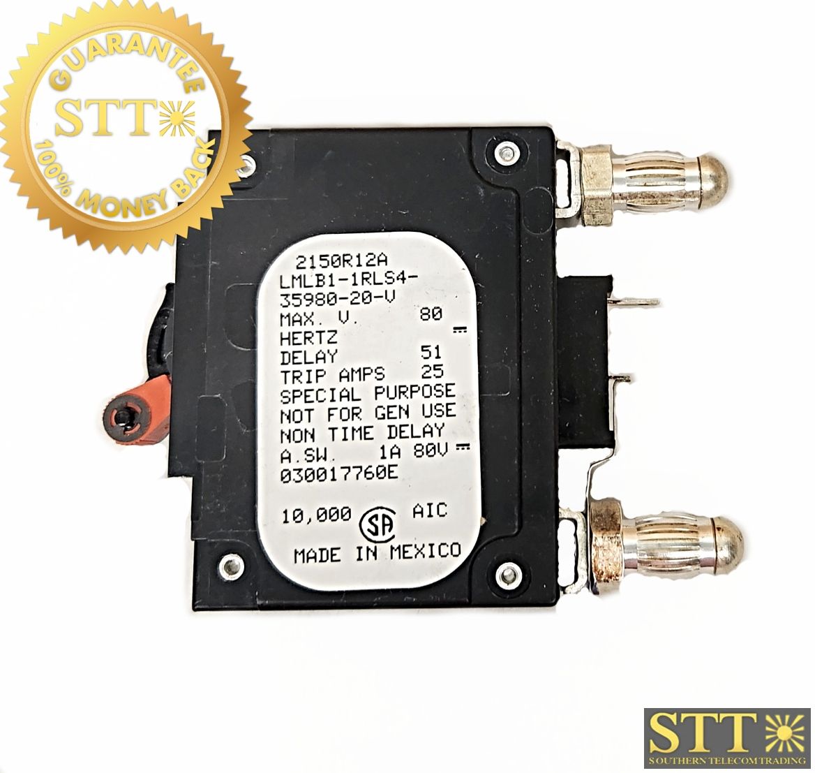 LMLB1-1RLS4-35980-20-V AIRPAX 20 AMP BULLET BREAKER - NEW - 90 DAY WARRANTY
