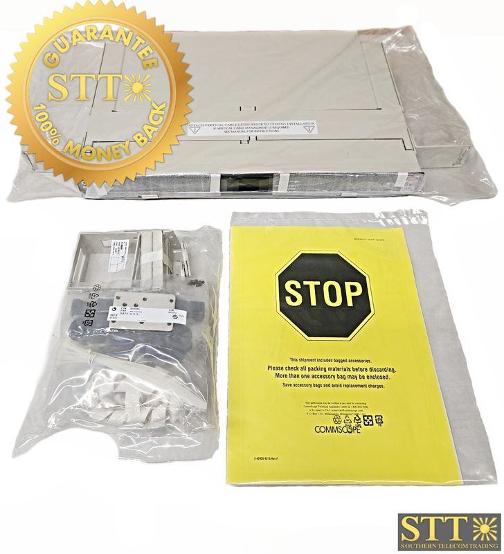 FPX-1FRP07-122 COMMSCOPE FPX FIBER PANEL 1RU 19IN SM 12 FIBER SC/UPC CONN  PUTTY  - NEW - 90 - DAY WARRANTY
