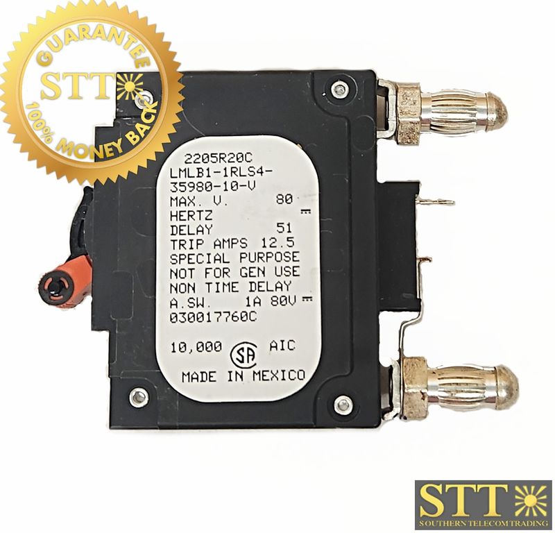 LMLB1-1RLS4-35980-10-V AIRPAX 10 AMP BULLET BREAKER - NEW - 90 DAY WARRANTY