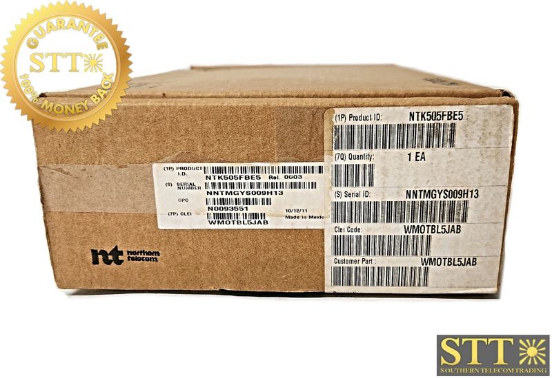 NTK505FBE5 NORTEL 5100/5200 MIC MAINTENANCE I/F CARD WMOTBL5JAB - NEW FACTORY SEALED - 90 - DAY WARRANTY