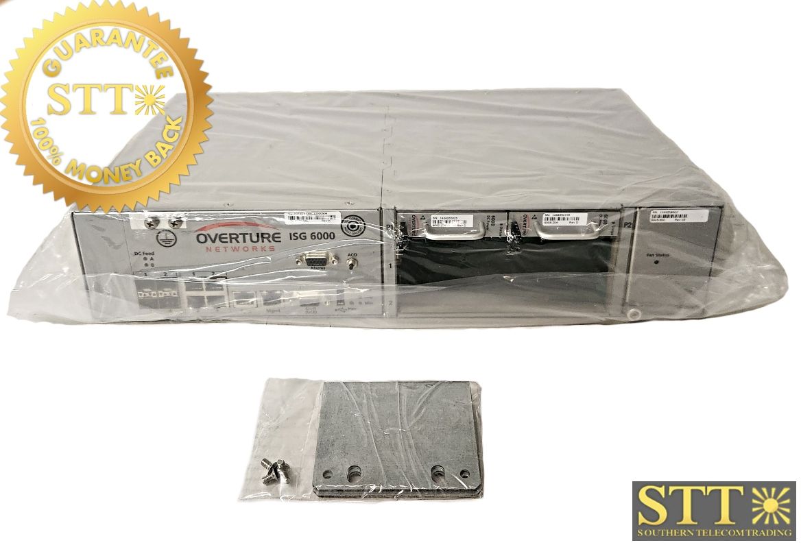 6070-900 OVERTURE ISG 6000 2-SLOT CARRIER CHASSIS WITH FAN AND DC PWR REF - 90 DAY WARRANTY