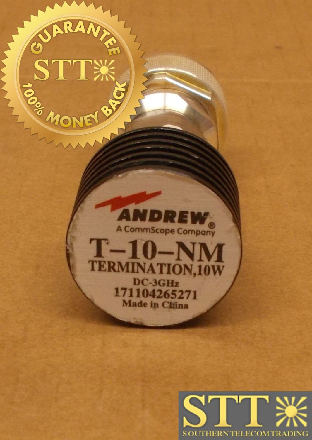 T-10-NM COMMSCOPE N MALE TERMINATION LOAD, 0–3000 MHZ   - NEW - 90 - DAY WARRANTY