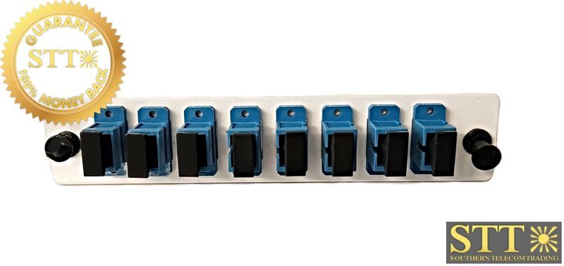 AM-L-SC-8-B-WHT AMERICANPR SM SC 8 PACK FIBER ADAPTER - 90 DAY WARRANTY
