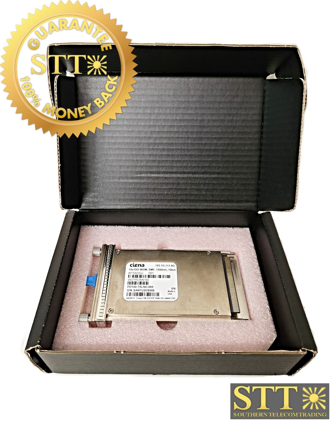 NTTA03GJ CIENA 10X10G WDM SMF 1550NM 10KM 103.1G-111.8G WOTRCRAFAA - 90 DAY WARRANTY