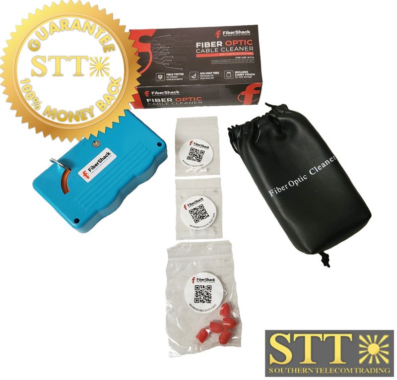 B07CPCSV25 FIBERSHACK FIBER OPTIC CLEANING BOX WITH 2.5MM SC &amp;1.25MM LC CONNECTORS - NEW - 90 - DAY WARRANTY