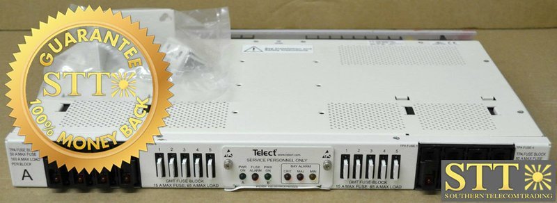 009-8005-1404 TELECT FUSE PANEL 200A DUAL FEED 4/5 TPA/GMT ±24/-48V XCWYACSDAA REFURBISHED-90 DAY WARRANTY
