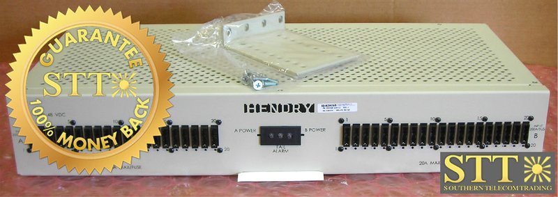 20HPGMT02R-01 HENDRY FUSE PANEL 400 AMP 48 VOLT A&amp;B 20/20 GMT 23&quot; MOUNT REFURBISHED - 90 DAY WARRANTY