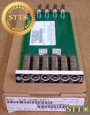 010-3290-0411 TELECT 6 PORT MINI WECO TO BNC MODULE NEW - 90 DAY WARRANTY